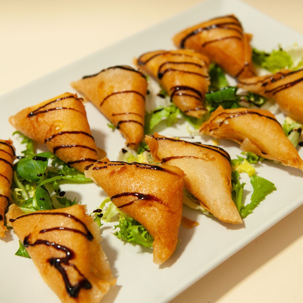 Crujiente de puerro y queso