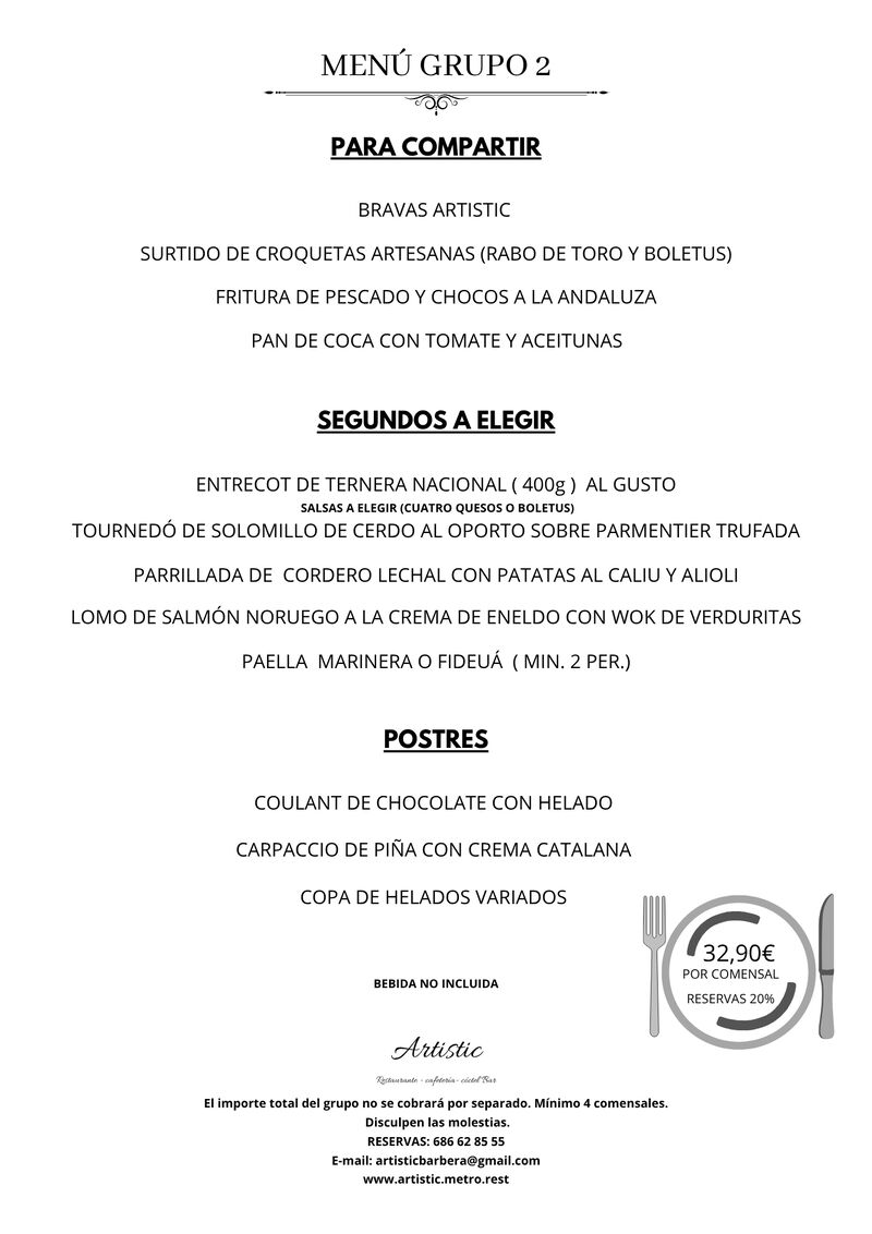 MENÚ DE GRUPO 2