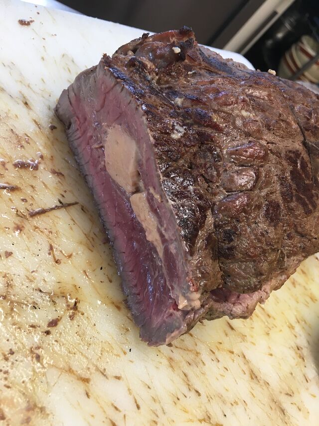 Préparation du bœuf au foie gras