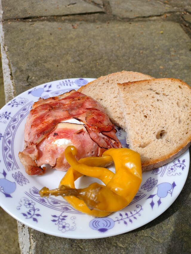 grilovaný hermelín