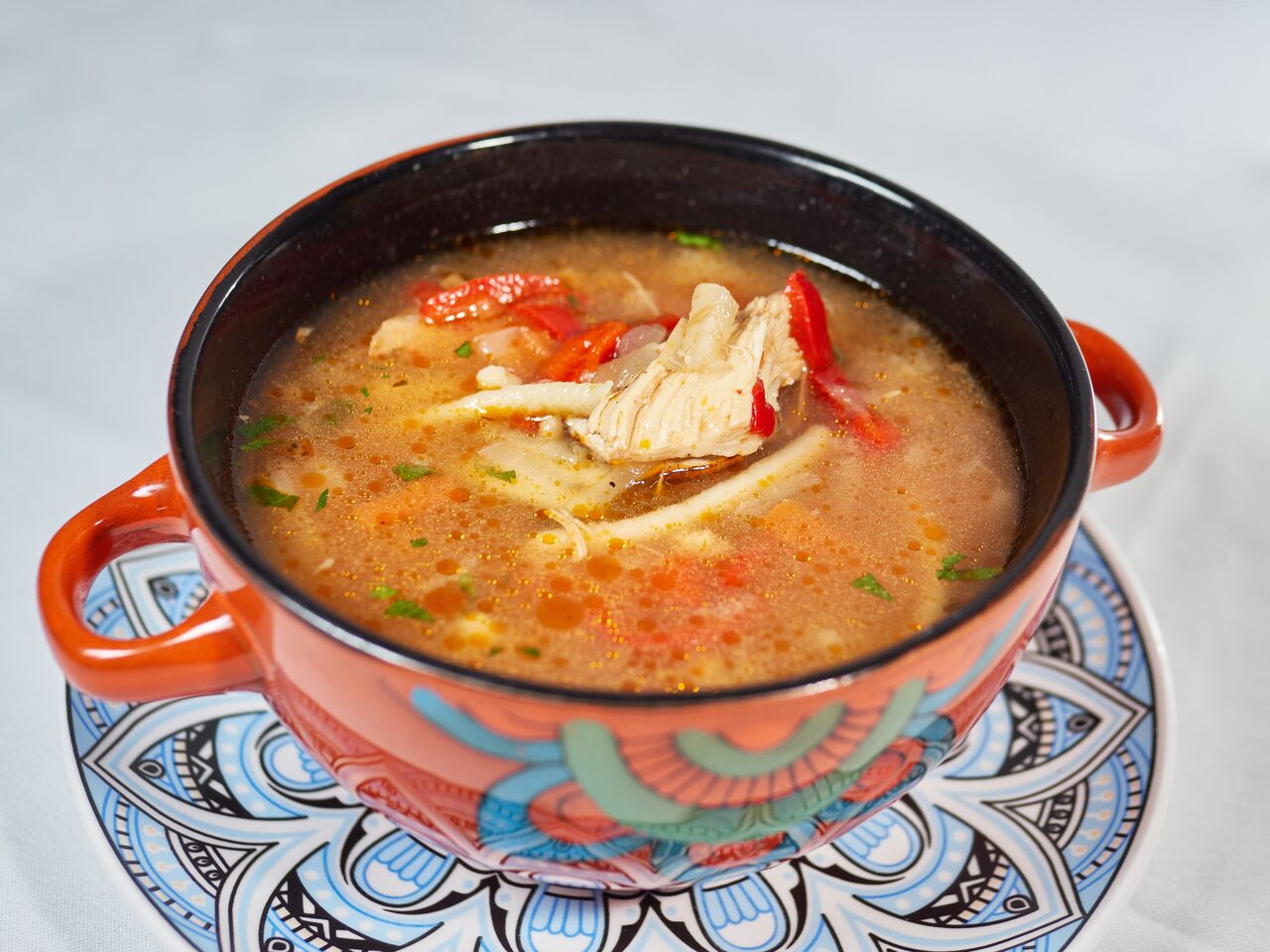 Borș de cocoș cu tăieței