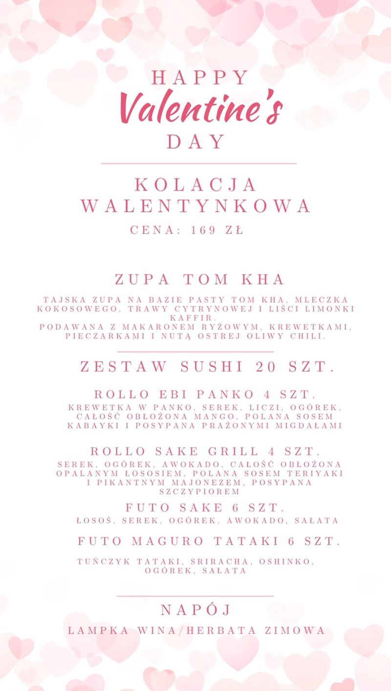 KOLACJA WALENTYNKOWA