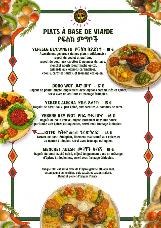 PLAT A BASE DE VIANDE 