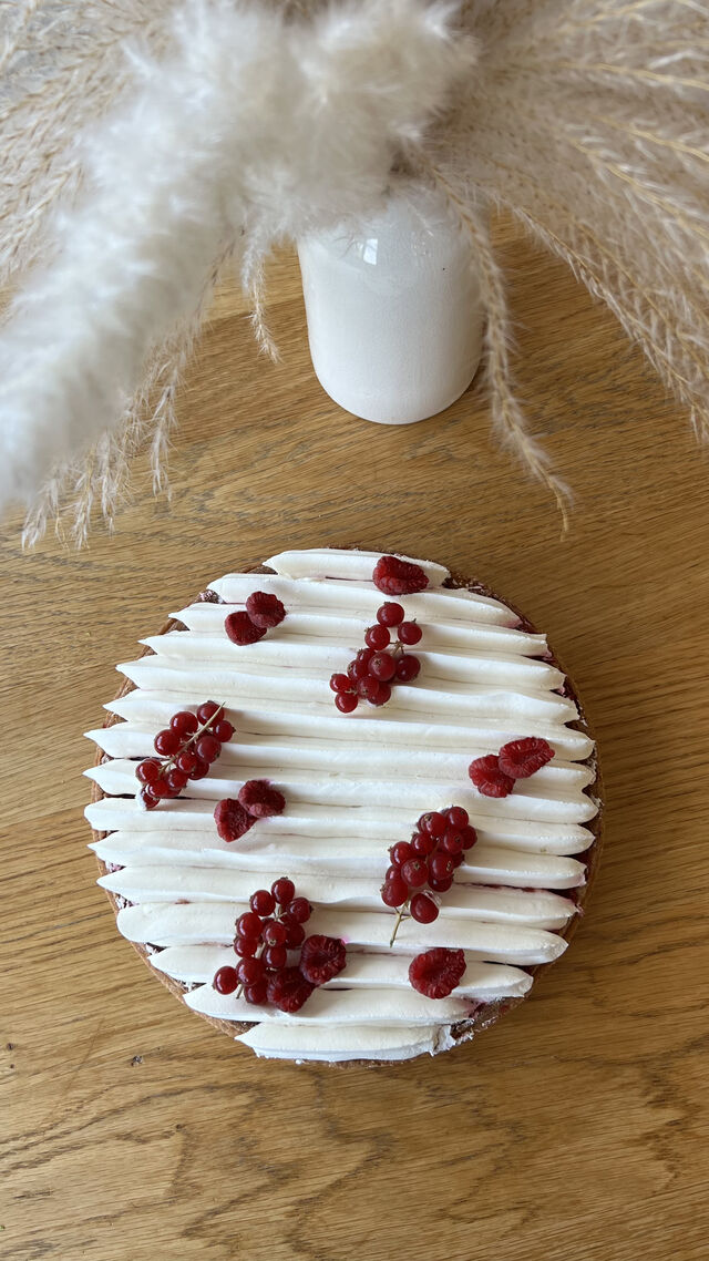 Tarte vanille fruits rouges