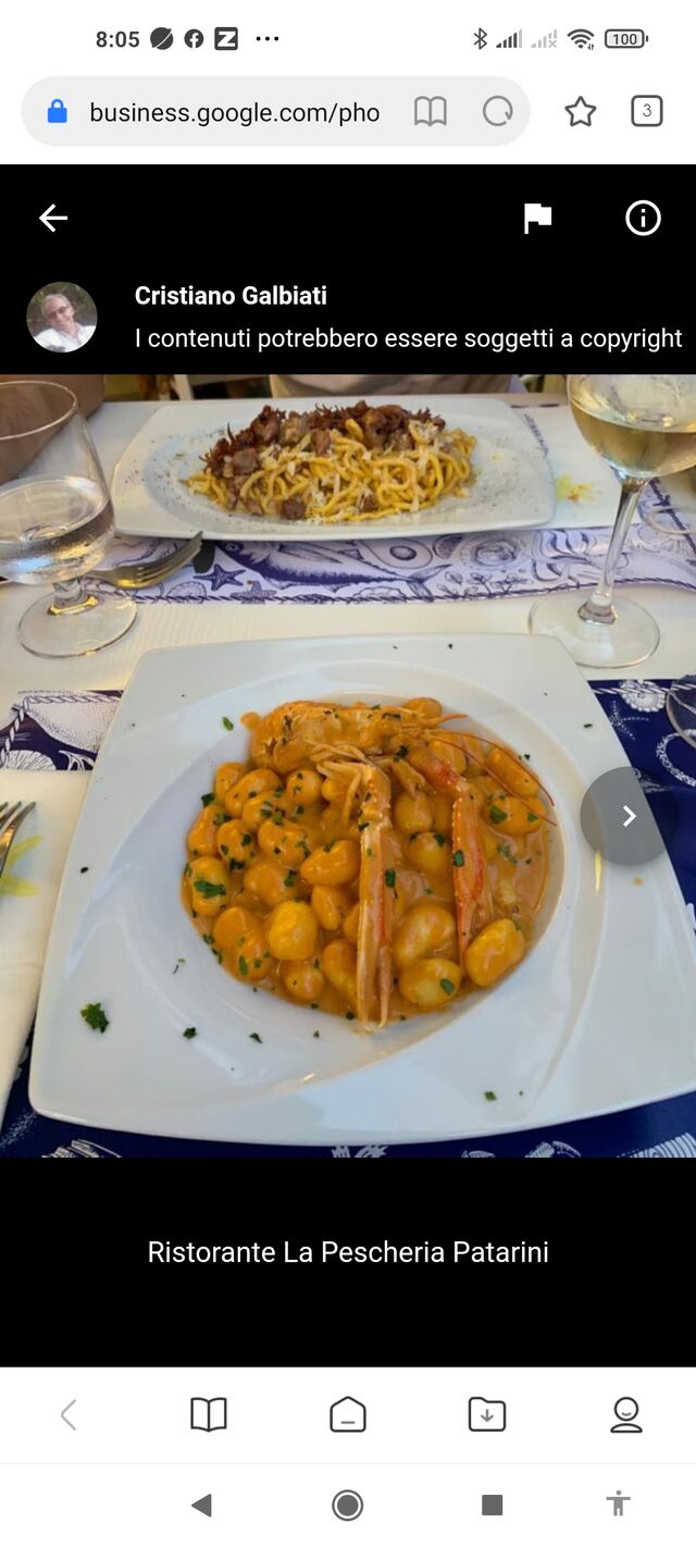 Gnocchetti crema scampi 