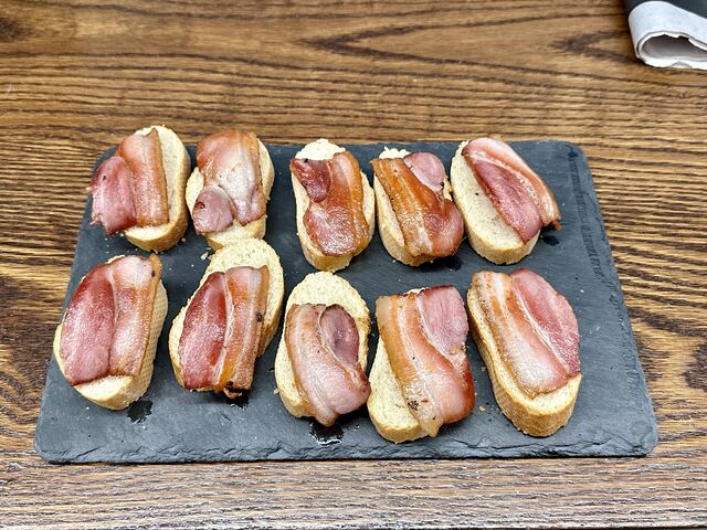Canapés de Bacon