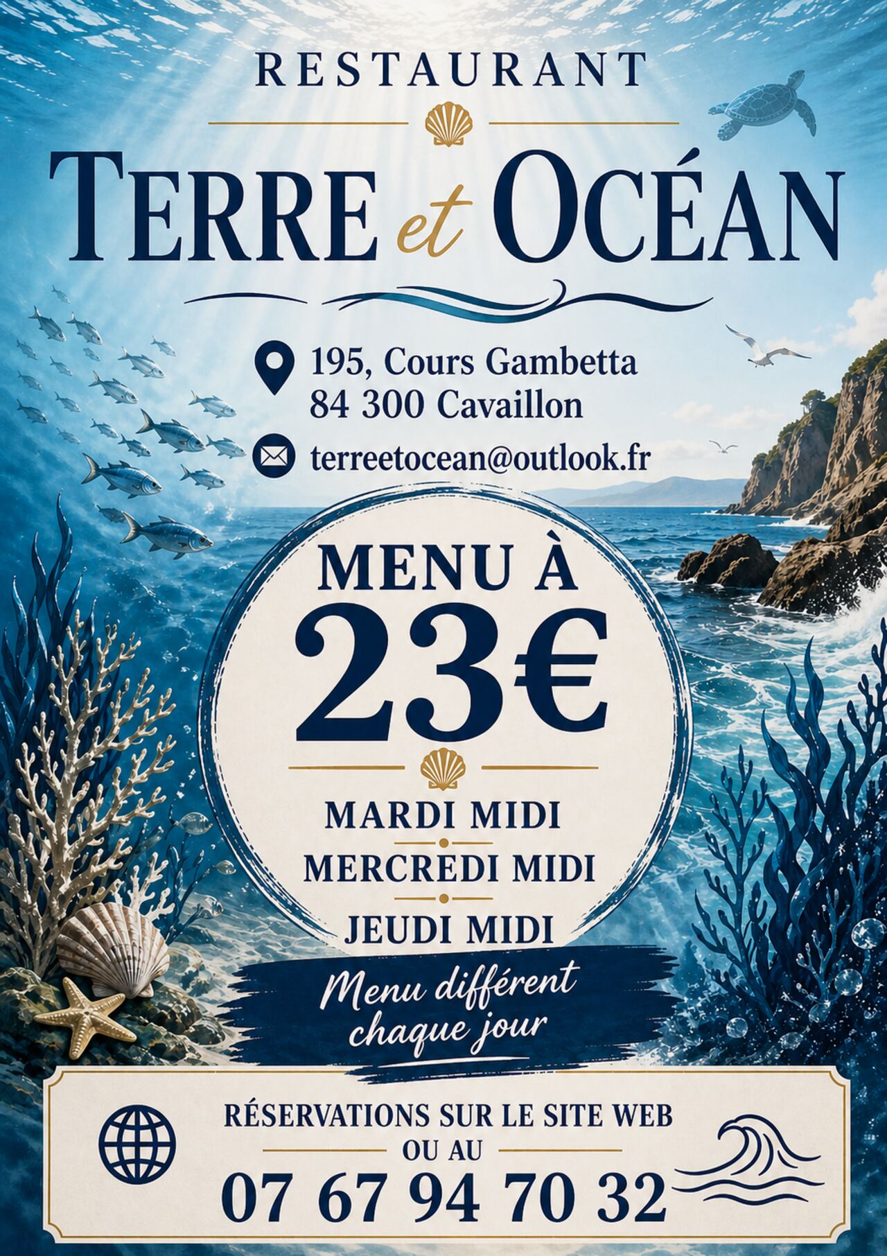 MENU 23 EUROS