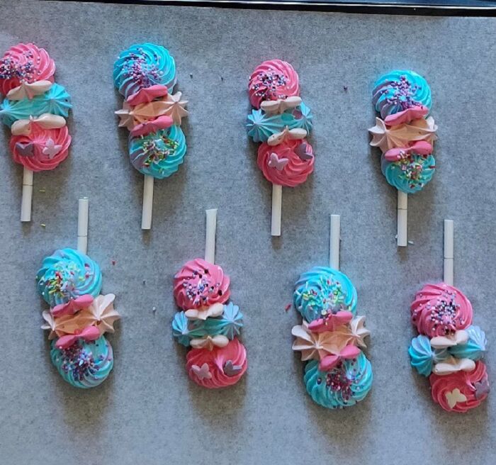 Sucettes en meringue