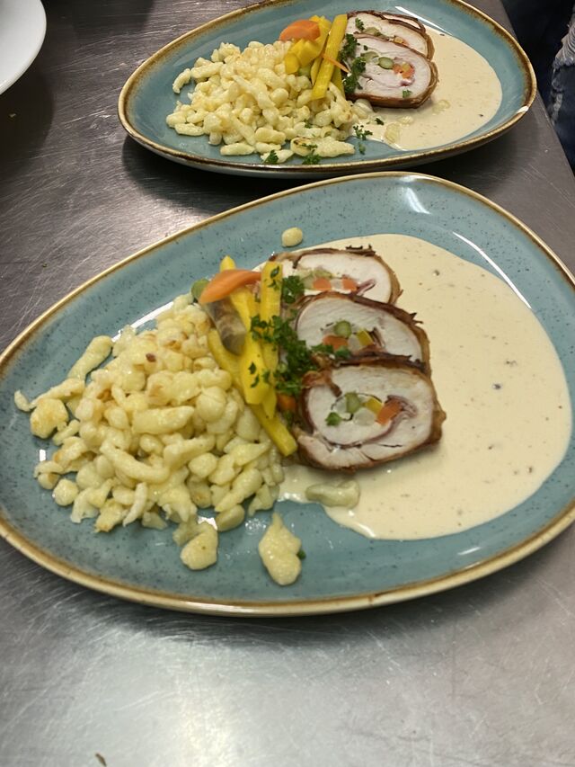 Hühnerfilet in speckmantel 