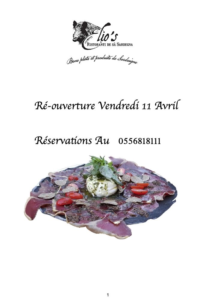 Ré-ouverture le Vendredi 11 Avril 2025
