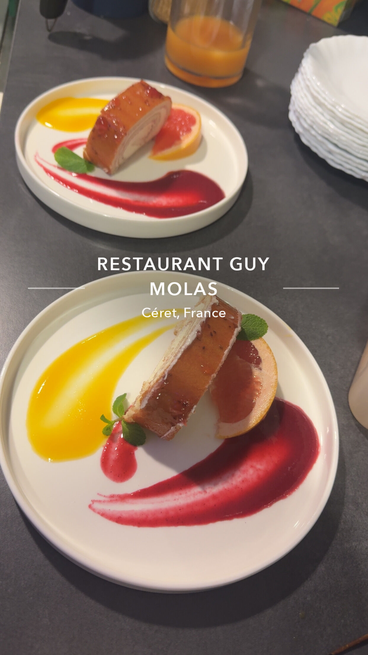 Bras de vénus a la framboise 