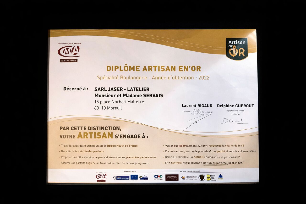 Artisan en or Boulangerie