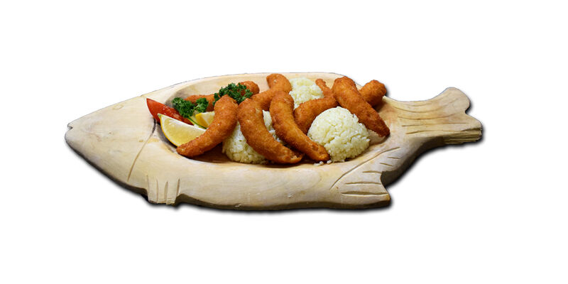 Rákfarok rántva / Fried prawn tails
