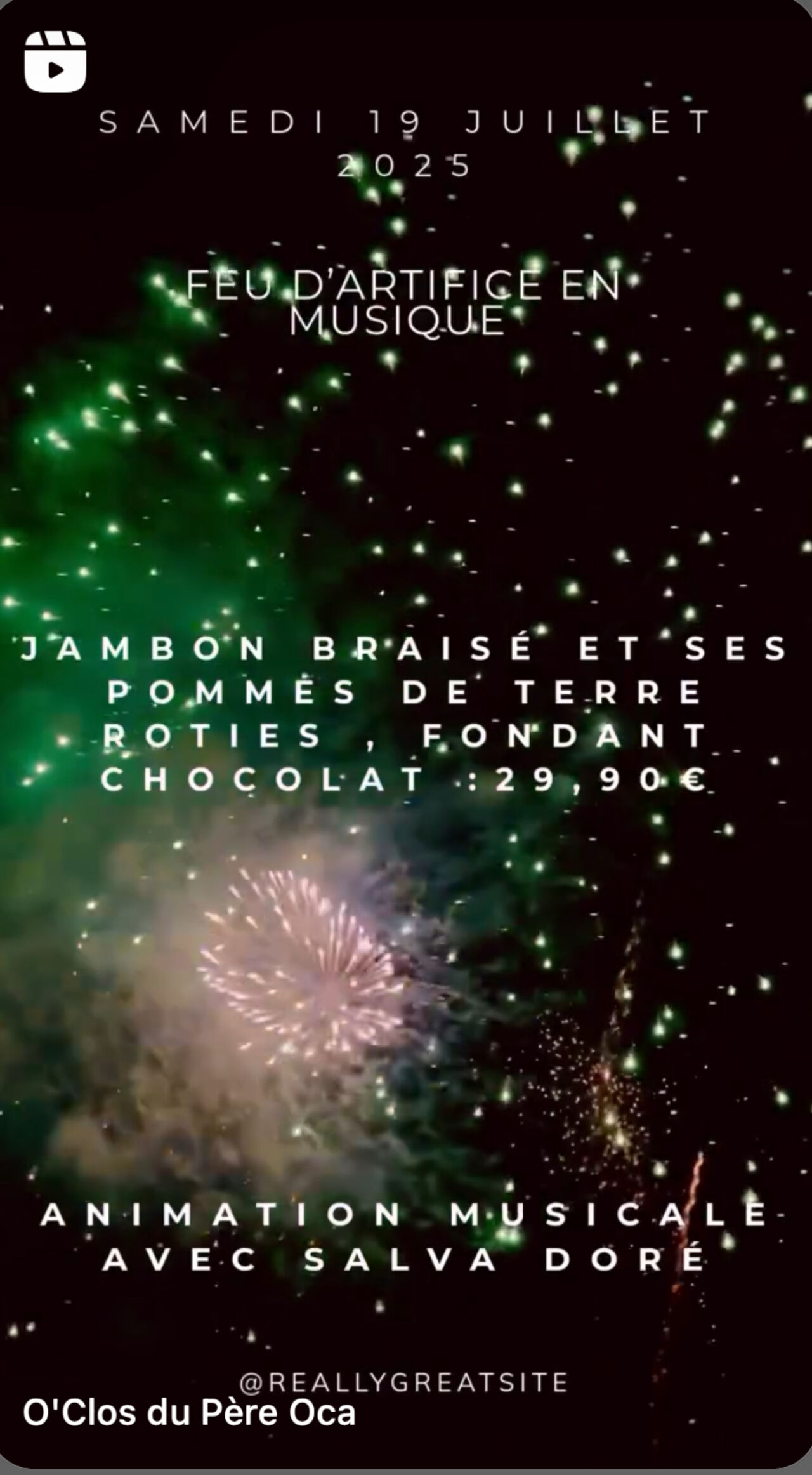 feu d'artifice