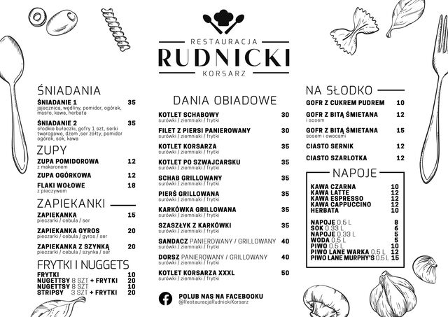 Aktualne Menu na sezon 2022.