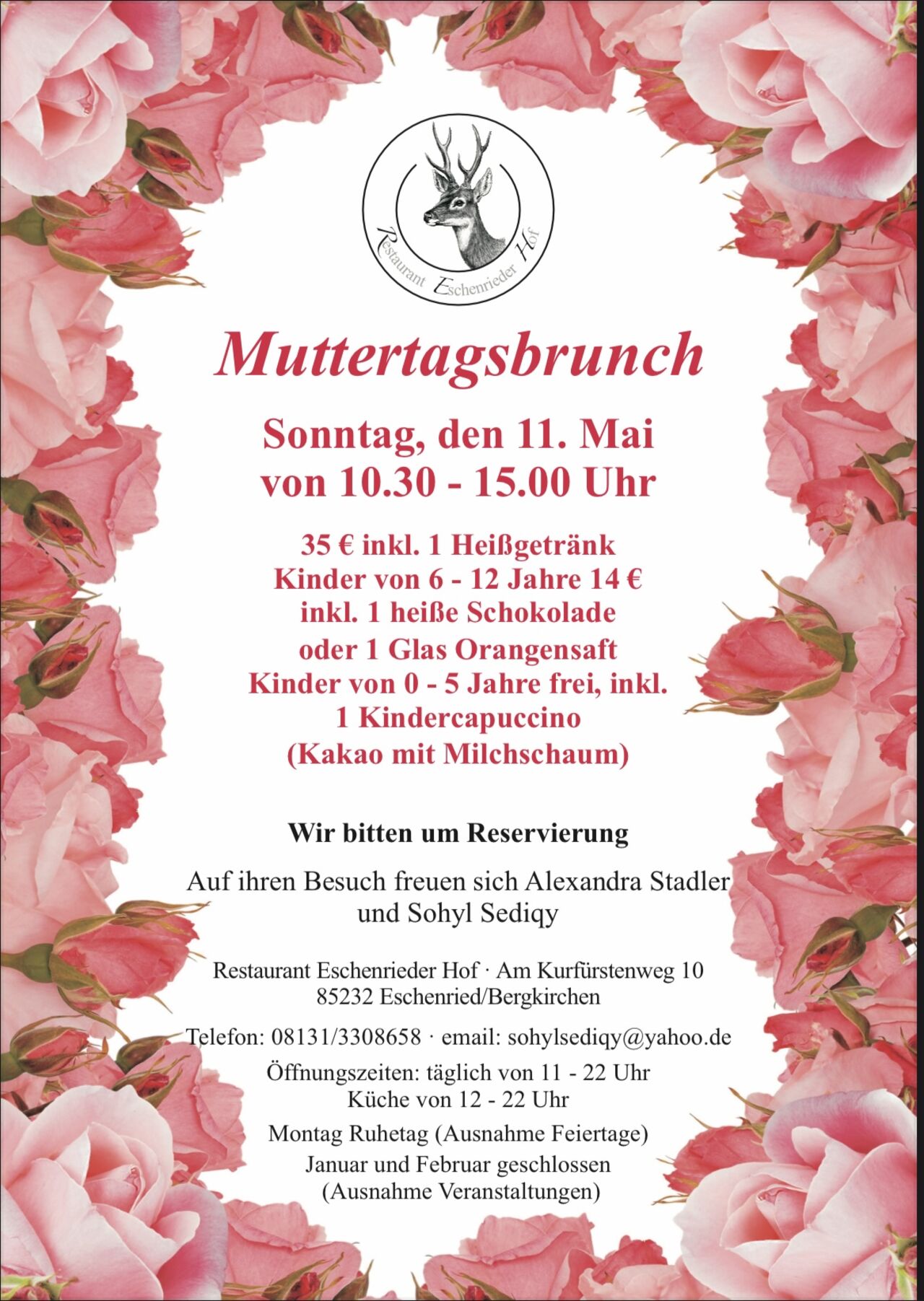 Muttertagsbrunch 11.05.2025