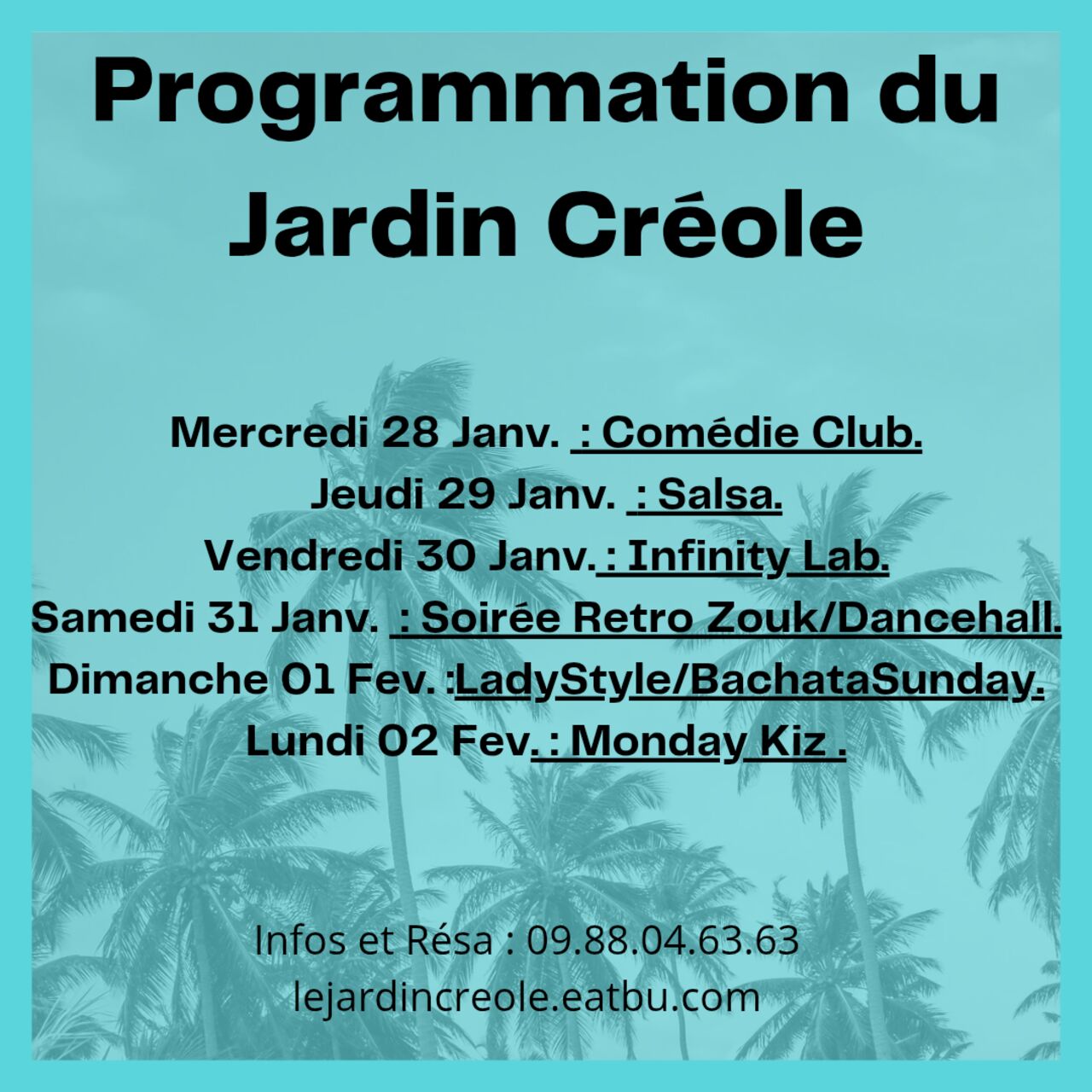 PROGRAMME SEMAINE