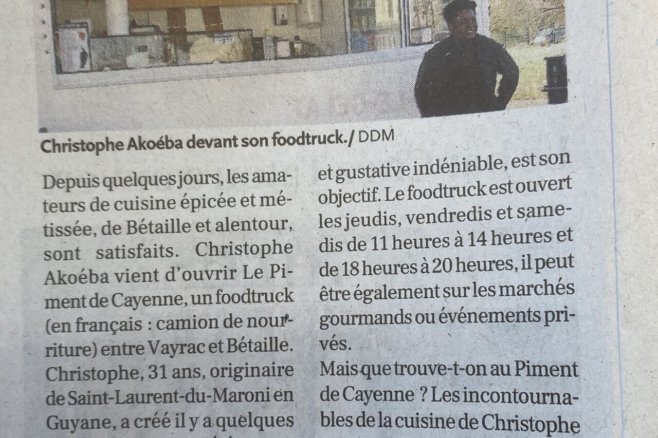 Inauguration du Piment de Cayenne