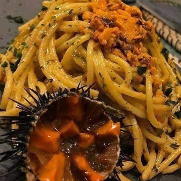 Spaghettoni alla polpa di riccio