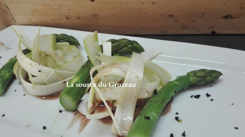 Menu Pâques 2019 - Déclinaison d'asperges