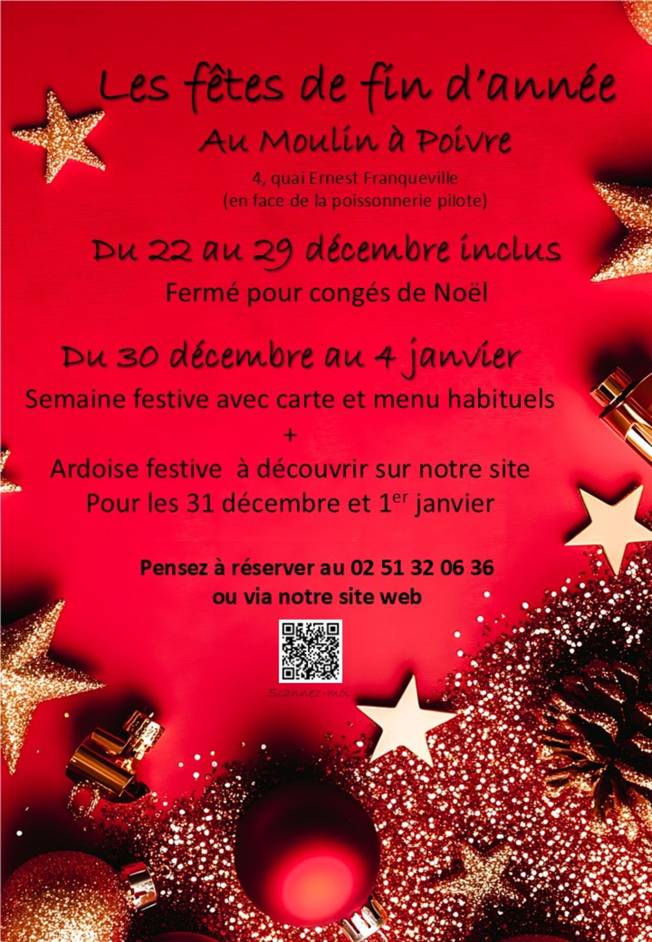 Les fêtes de fin d'année au Moulin à Poivre