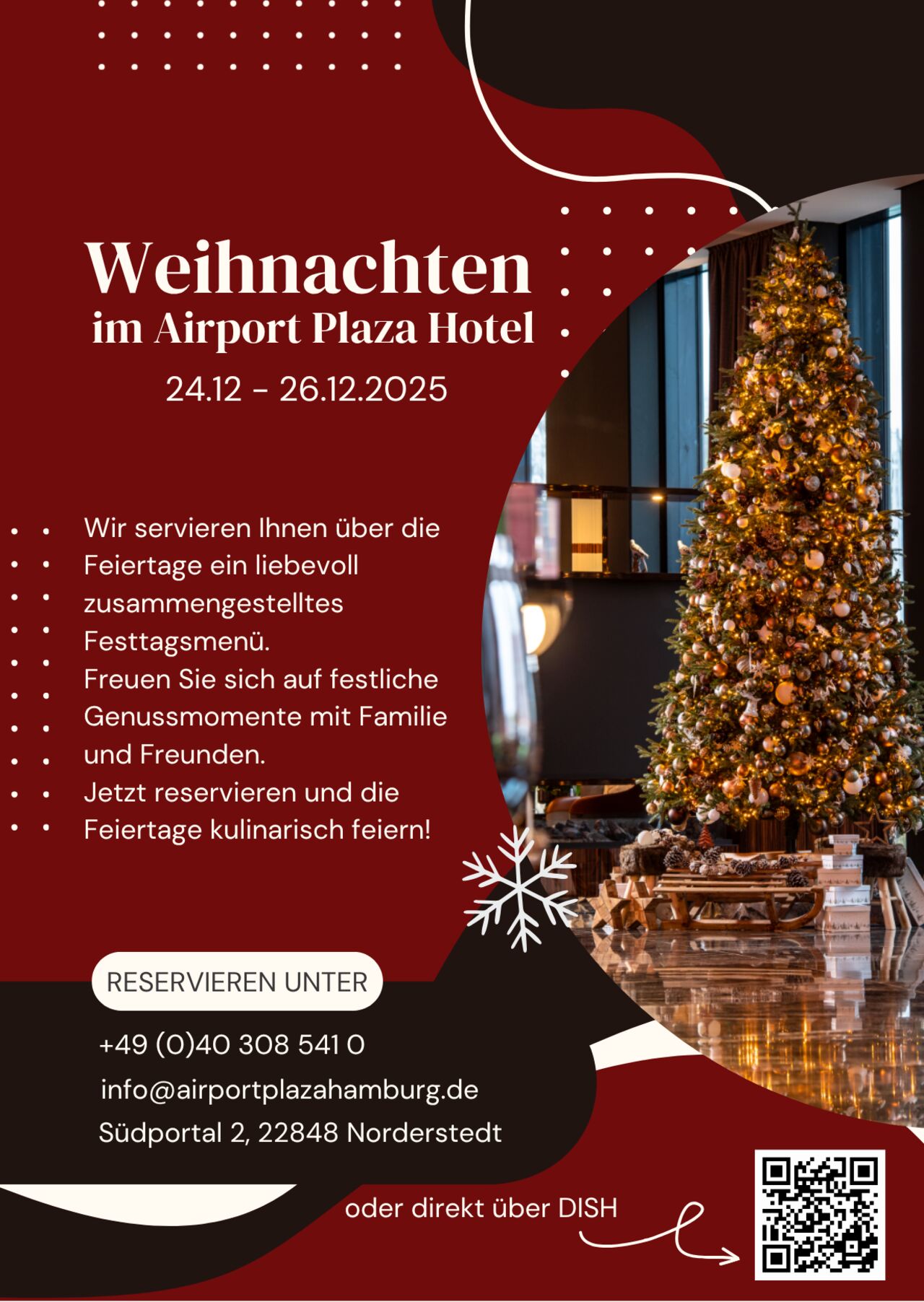 Weihnachten im Airport Plaza Hotel