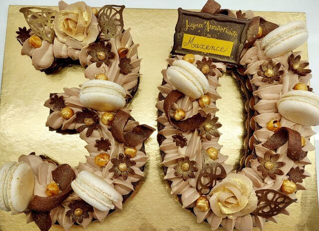 Number cake chocolat&vanille - sur commande