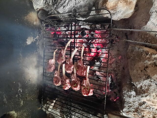 Noisettes de carré d'agneau grillées. Ce sont les mêmes,du beurre!!!