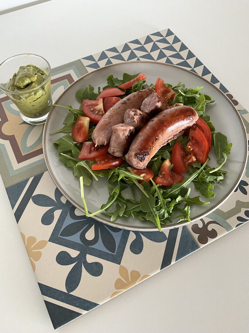 Chorizo blanco a la plancha