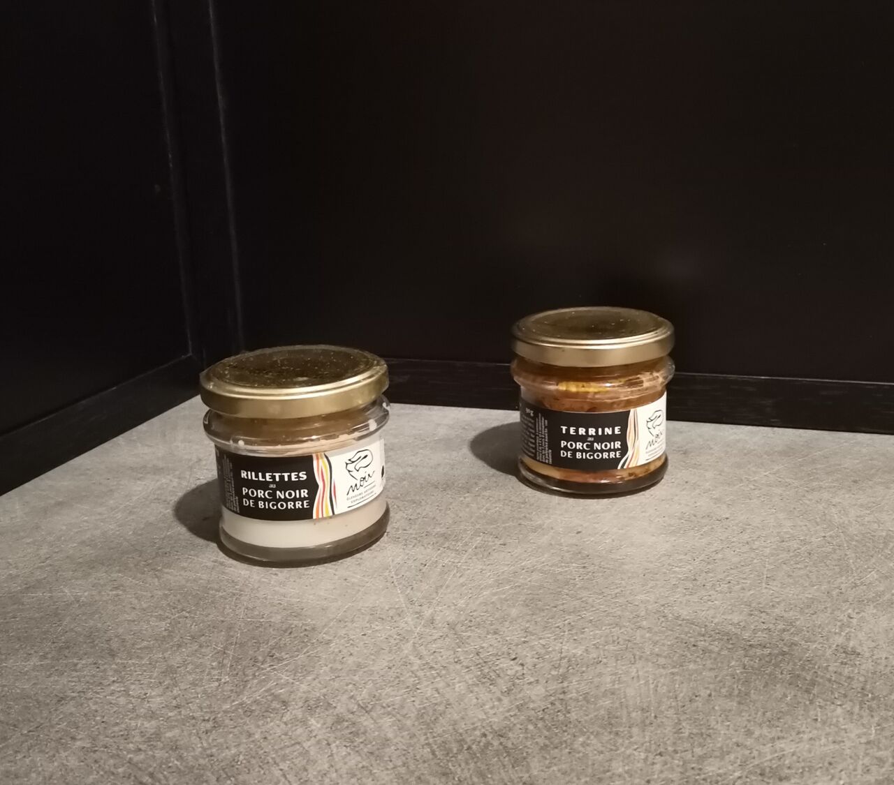 Rillettes et Terrines 90g=5.50€ le pot