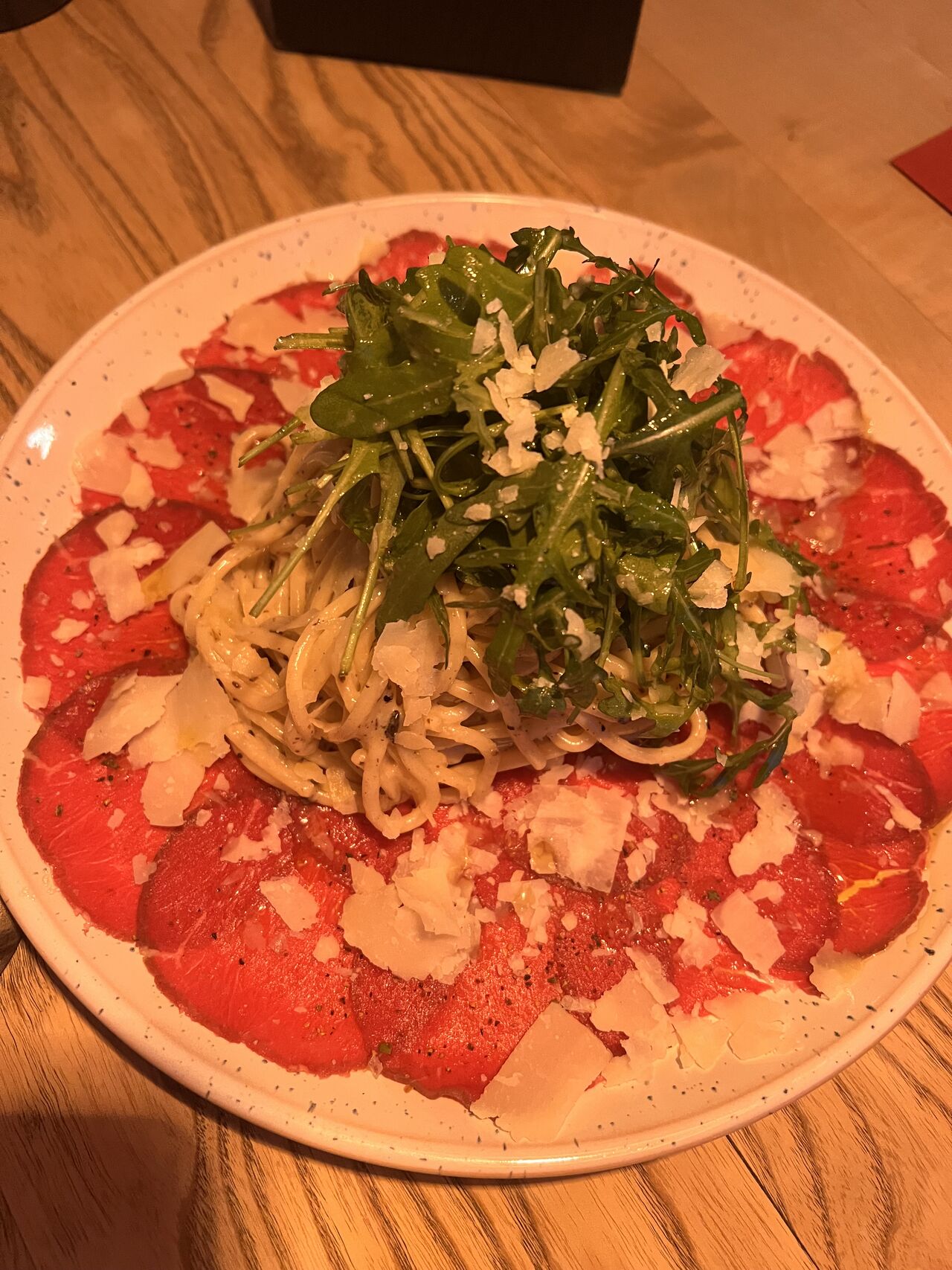 Carpaccio mit Trüffel Pasta 