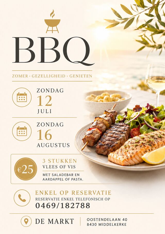 Enkel op reservatie!