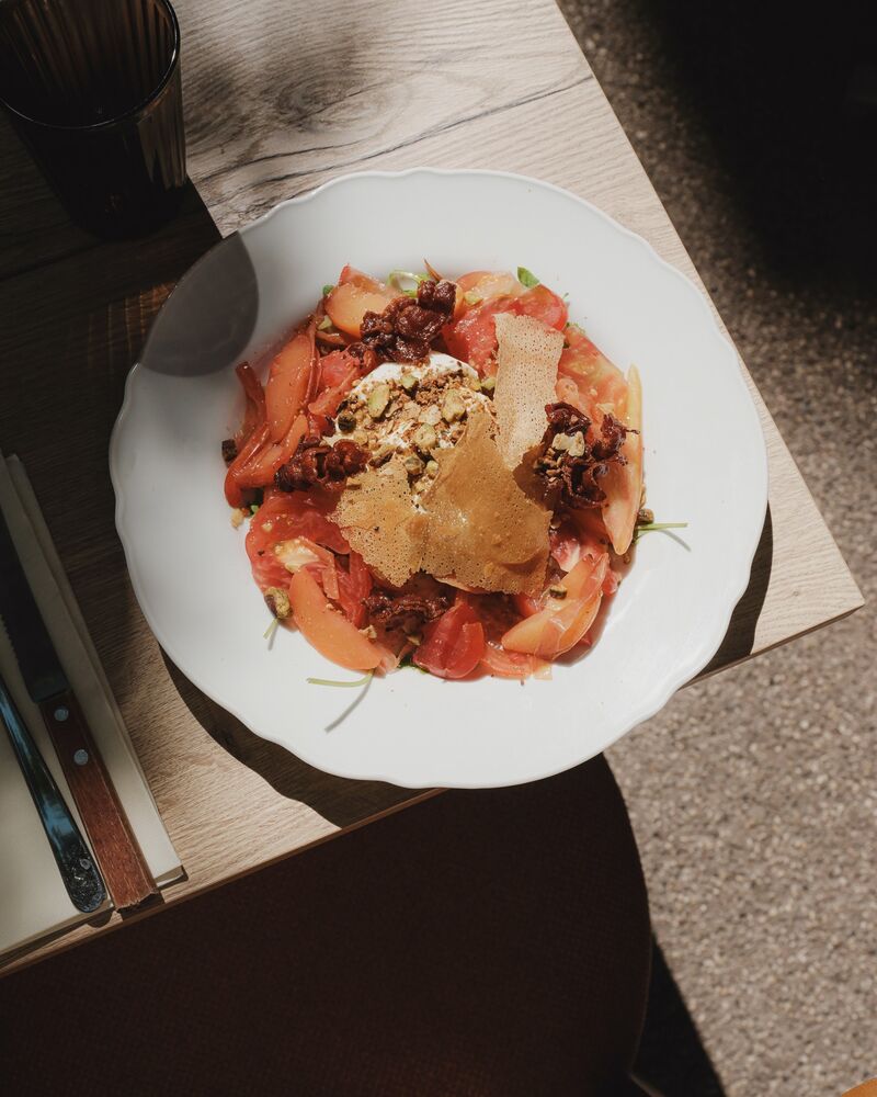 Burrata pistache torréfiée