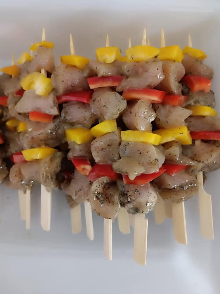 Brochette de poulet thym et miel