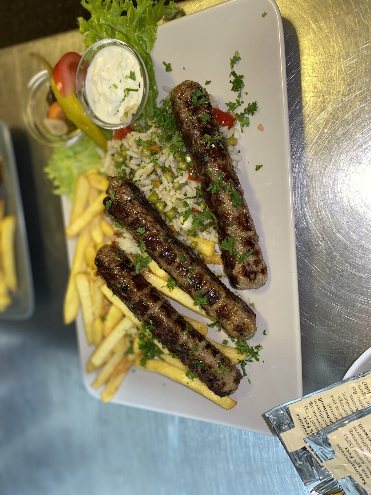 Gegrillte kebapceta (Cevapcici)
