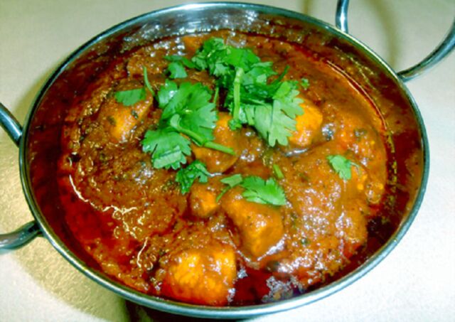 Agneau Madras ( curry d'agneau épicé)