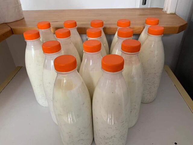 DEGUE ( LAIT ET SEMOULE DE MIL)