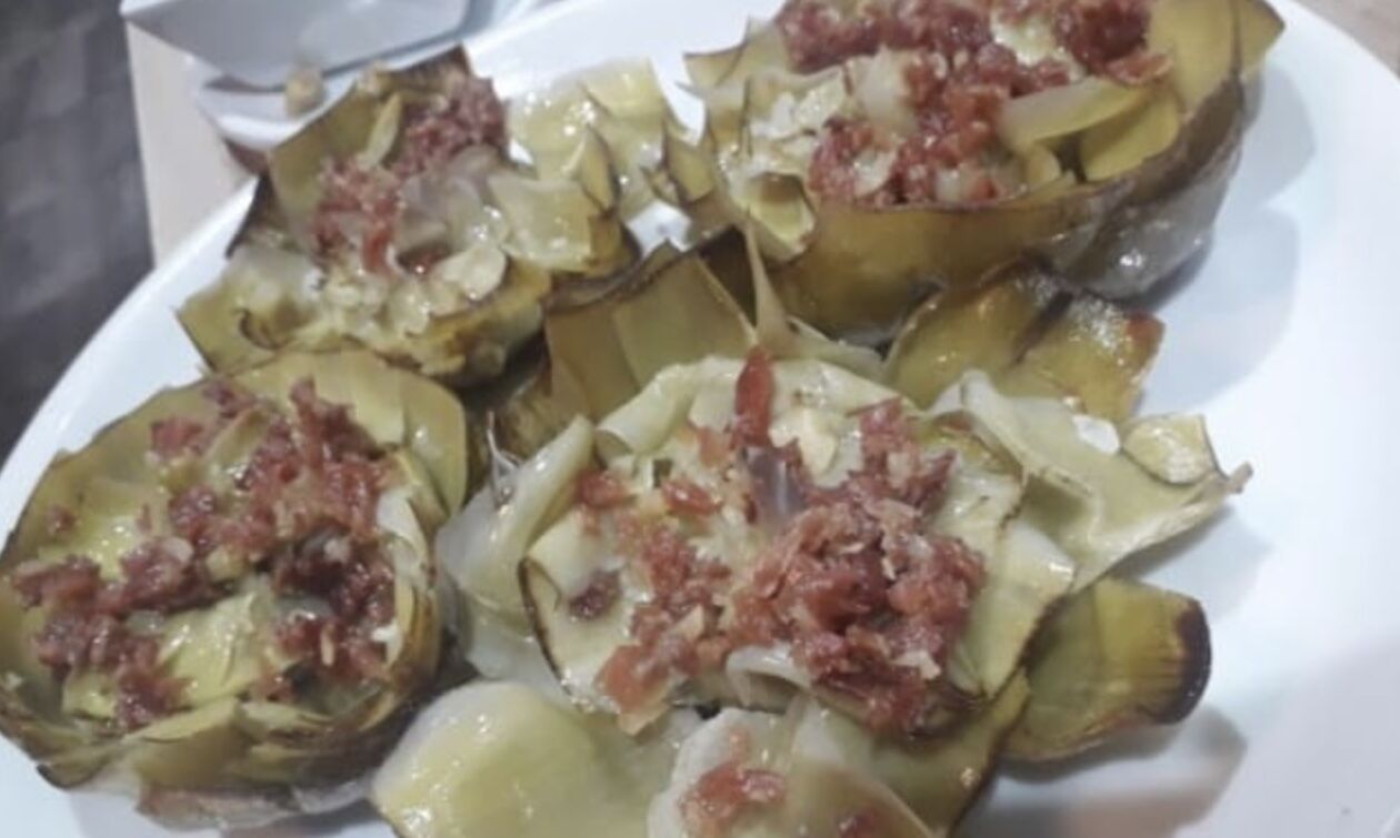 Alcachofas Confitadas en Flor