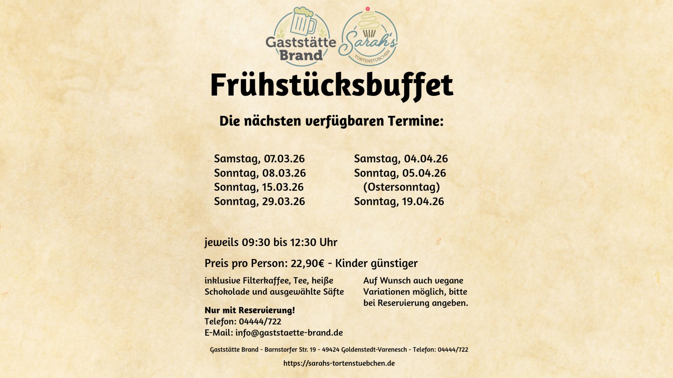 Frühstücksbuffet