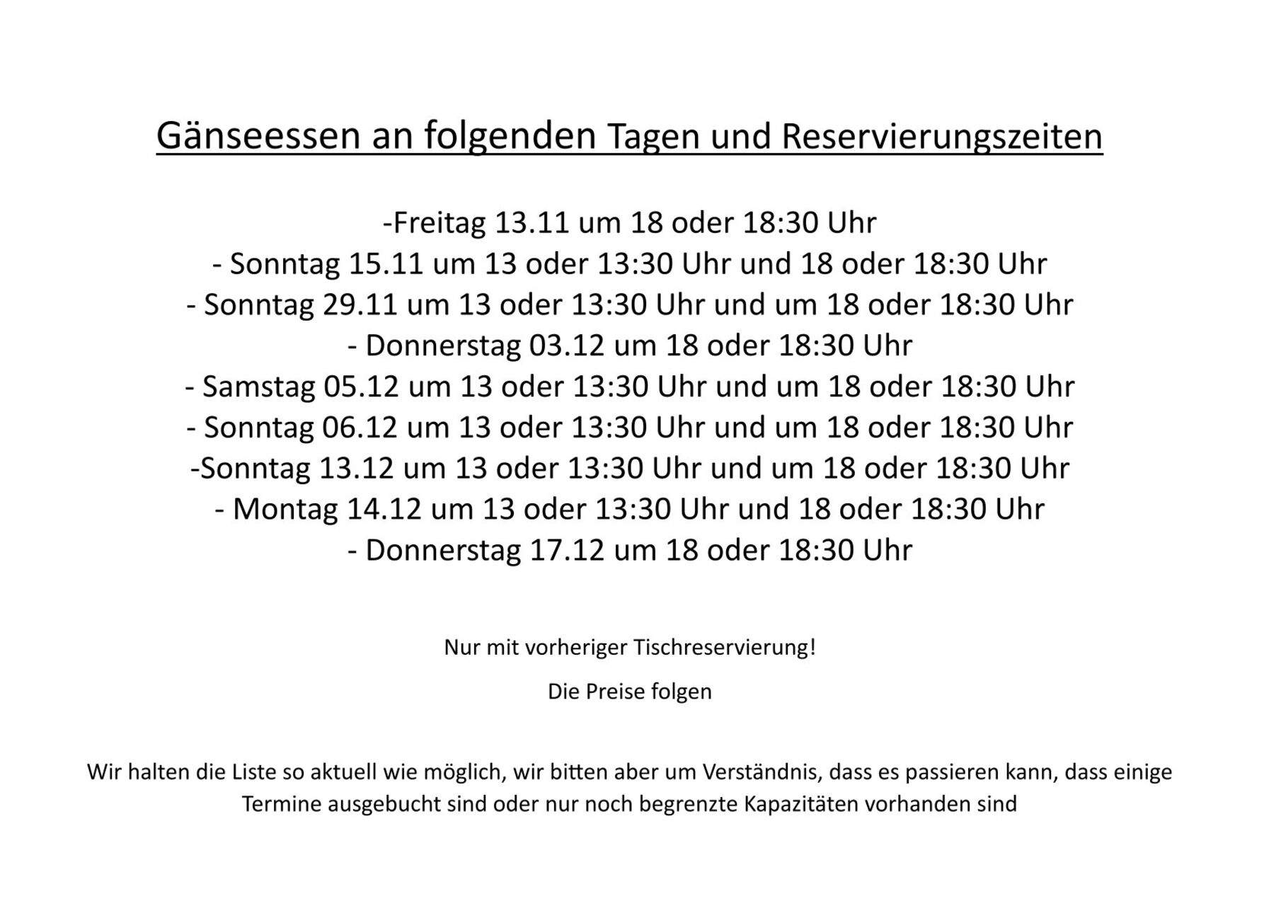 Gänseessen