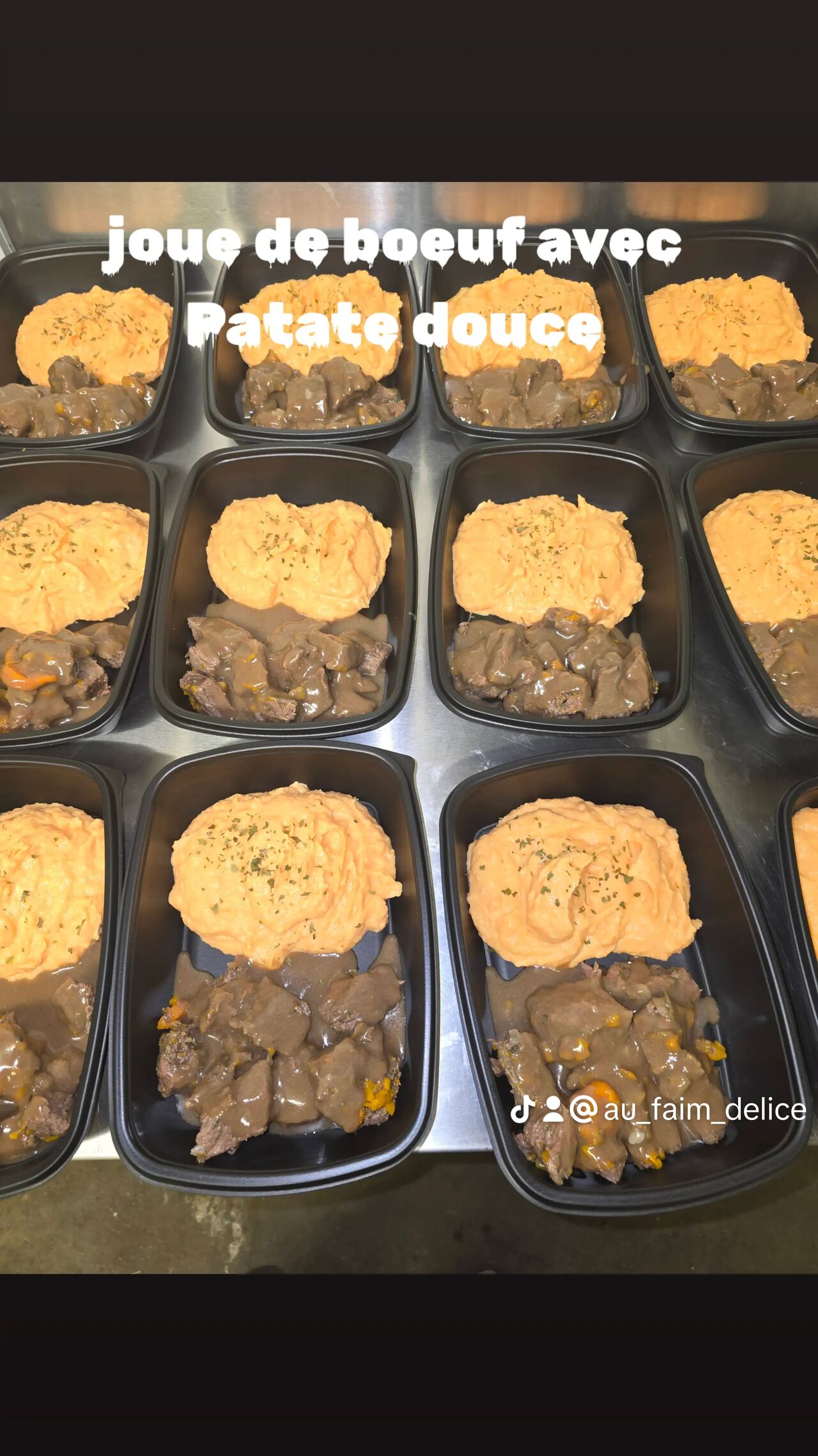 Joue de Bœuf avec Patate Douce