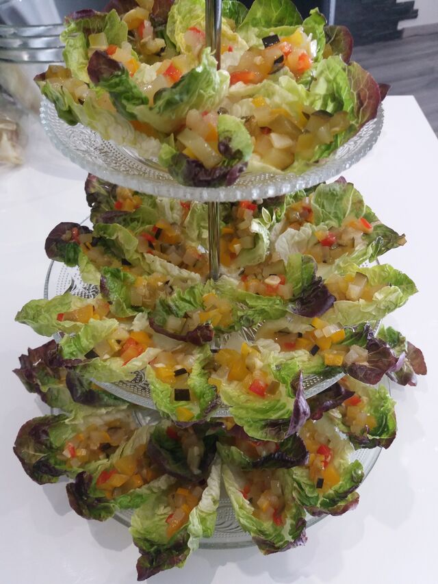 sucrine et sa piperade