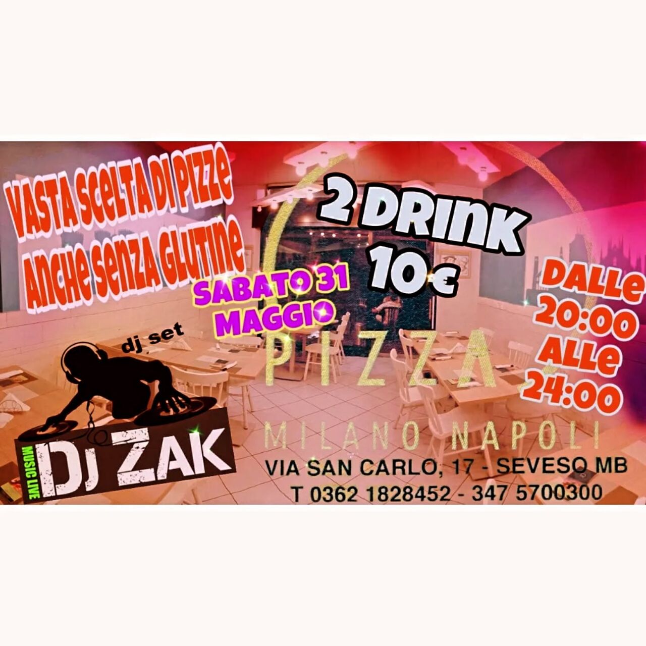 🎉 Sabato da Pazzi con Pizza, Musica e Divertimento! 🍕🎶