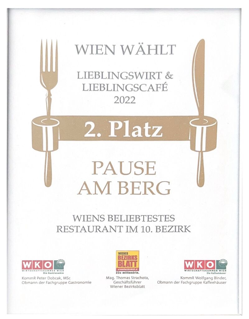 Wien Wählt - Lieblingswirt Lieblingslokal 2022