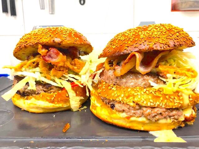 Burger américain, supplément double steak