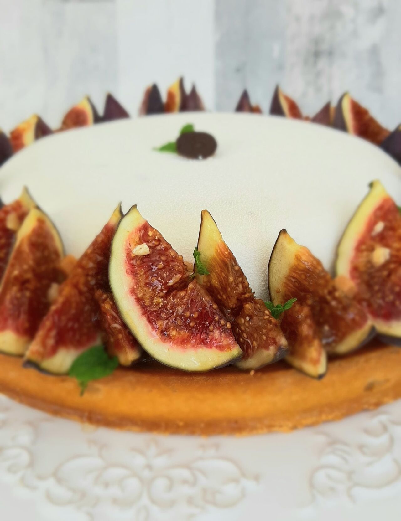 tarte cheesecake à la figue