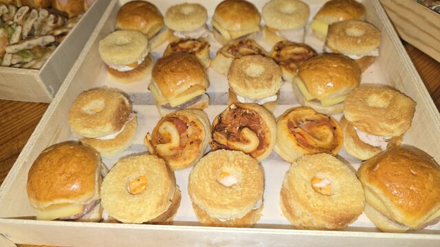 Bagels poulet et Burger maison