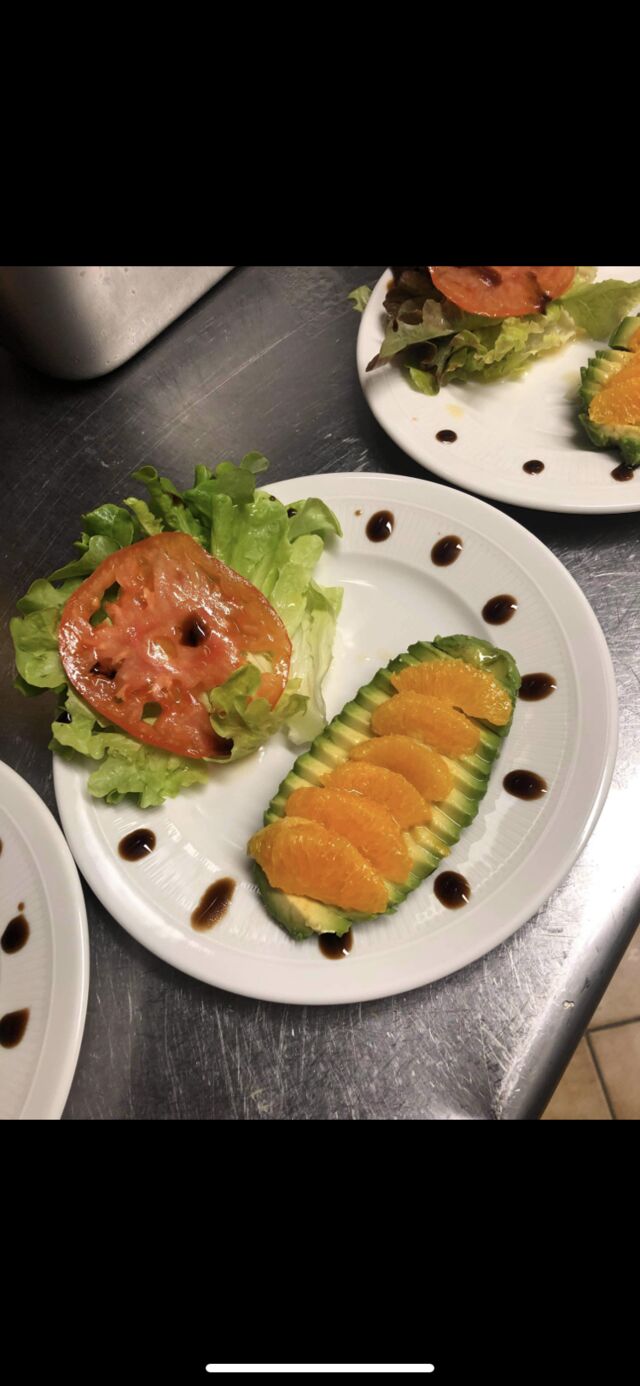 avocat orange menu du jour