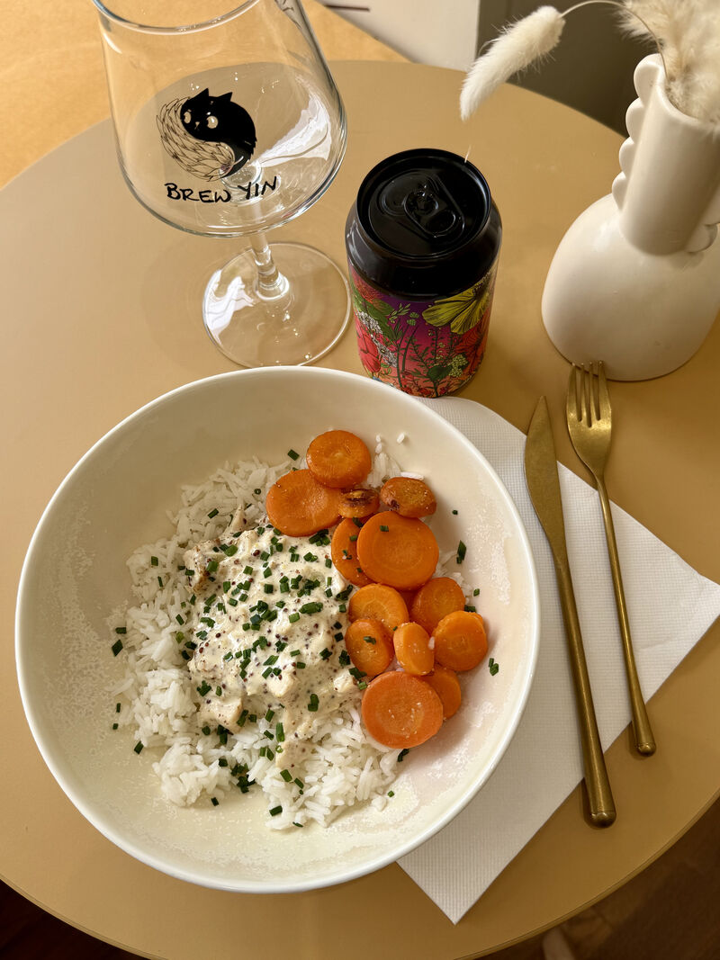 Poulet sauce moutarde