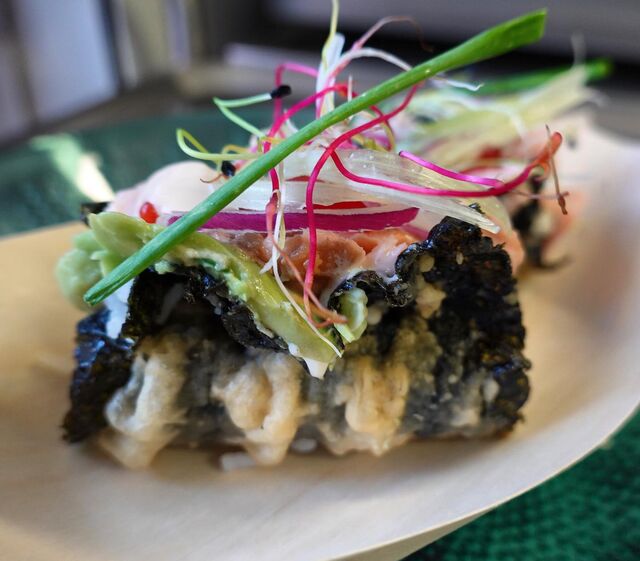 Tacos Nori au saumon Hawaï 2021